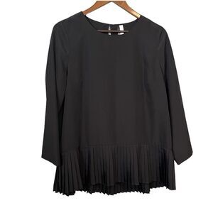 Kensie Black Long Sleeve Blouse